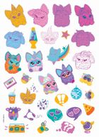 Furby. Zaprzyjaźnij się z nami! Tatuaże i naklejki