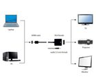 Gembird, adapter, A-HDMI-VGA-03, czarny, 0,15m