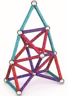 Geomag, Glitter Recycled, konstrukcyjne klocki magnetyczne, 60 elementów