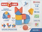 Geomag, Magicube, 3 Shapes, Recycled Animals, klocki magnetyczne, 9 elementów