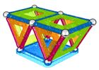 Geomag, Panels Glitter, konstrukcyjne klocki magnetyczne, 44 elementy