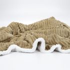 Giftdecor, koc dwustronny z barankiem, 130-170 cm