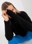 Golf damski, czarny, Rue Paris