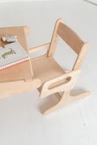 Grawersi, krzesełko regulowane, naturalne