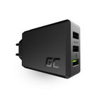 Green Cell, ładowarka sieciowa, ChargeSource 3, 30W, 3xUSB, UltraCharge
