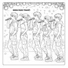 Gwiazdy k-pop. Super zespół. Kolorowanka