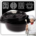 Hage, emaliowana brytfanna żeliwna, forma do chleba, czarna, 2,85l