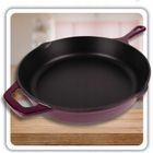 Hage, emaliowana patelnia żeliwna, fioletowa, 26 cm