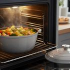 Hage, emaliowany garnek, żeliwny, szary, 22 cm, 3l