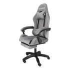 HaloFuture, fotel gamingowy, z podnóżkiem, szary