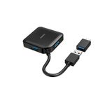 Hama, hub USB, 4 porty USB 3.2, gen1 5 gbit/s, z adapterem USB-C