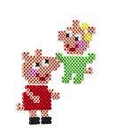 Hama, Świnka Peppa, maxi koraliki do prasowania z podstawką, 900 szt.