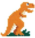 Hama, zestaw: koraliki do prasowania + plansza, dino świat