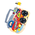 Hape, drewniana tablica manipulacyjna, mały kierowca, interaktywna