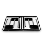 Hedo, zestaw stół turystyczny i 4 krzesła, składany w walizkę, 5w1, czarny