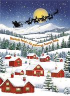 Henry, karnet B6, Boże Narodzenie, czerwone domki