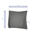 Hesperide, poduszka ogrodowa ze ściąganą poszewką, korai, 40-40 cm