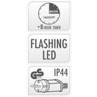 Home Styling Collection, dekoracja świąteczna LED, bałwan, 68-61 cm