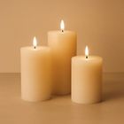 Home Styling Collection, dekoracyjne świece LED 7,5 cm, 3 szt.