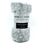 Home Styling Collection, koc polarowy, szary, 130-160 cm