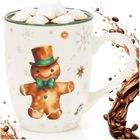 Home Styling Collection, kubek porcelanowy, piernikowy ludzik, 320 ml