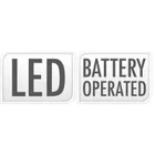 Home Styling Collection, lampka nocna dla dzieci Księżyc Gwiazdka, na baterie