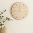 Home Styling Collection, Sum, minimalistyczny zegar ścienny, marmur, 30 cm