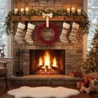 Home Styling Collection, wianek świąteczny, 50 cm