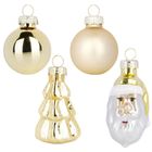 Home Styling Decoration, bombki choinkowe, nietłukące, złote, 3/5 cm, 9 szt.