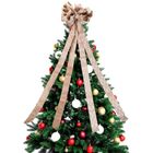 Home Styling Decoration, kokarda dekoracyjna na choinkę, beżowa, 130-33 cm