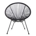 Homla, Acapulco Fiesta, fotel, czarny, 70-73-80 cm