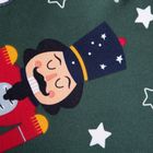 Homla, Aitona, pościel, z mikrofibry zielona z motywem świątecznym, 160-200 cm