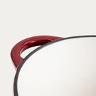 Homla, Andreas, garnek żeliwny, bordowy owalny ombre, 4,5l