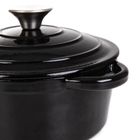Homla, Andreas, garnek żeliwny, czarny, 4l