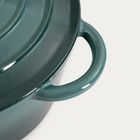 Homla, Andreas, garnek żeliwny, zielony tradycyjny ombre, 24 cm, 4l