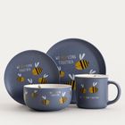 Homla, Annbee, miska, z pszczołą granatowa, 13 cm