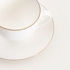 Homla, Auroo, filiżanka ze spodkiem, ze złotą obwódką, 0,25l