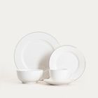 Homla, Auroo, talerz, obiadowy ze złotą obwódką, 26 cm