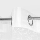 Homla, B2 Essentials Voal With Flock, Rings, firanka, biała woal z nadrukiem, 140-250 cm