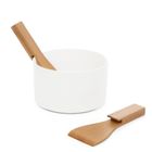 Homla, B2 Fincan, misa do sałat z bambusowymi łyżkami, 17 cm