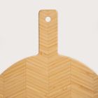 Homla, Bambou, deska do krojenia, okrągła, w jodełkę, 30-40 cm