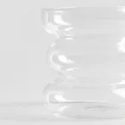 Homla, Bubbly, szklanka, transparentna, przekrzywiona, 0,45l, 739118