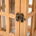 Homla, Burel, latarnia, drewniana, 12,5-12,5-31 cm