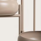 Homla, Buuble, kwietnik potrójny, beżowy, 36-25-60 cm