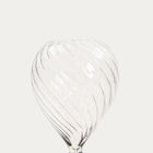 Homla, Calipso, klepsydra, ryflowana z beżowym piaskiem, 8-8-20 cm