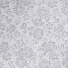 Homla, Claro, narzuta, żakardowa w kwiatowy wzór szara, 200-220 cm