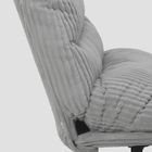 Homla, Cordivo, fotel, sztruksowy obrotowy, szary, 66-71-83 cm