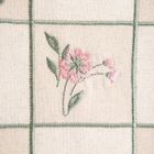 Homla, Damini, poszewka, z dodatkiem lnu w kwiatowy wzór, 45-45 cm