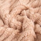 Homla, Darin, koc, miękki beżowy ze strukturalnym wzorem, 150-200 cm