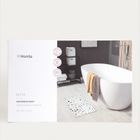 Homla, Ditta, mata łazienkowa, diatomitowa ze wzorem lastryko, 39-60-0,9 cm